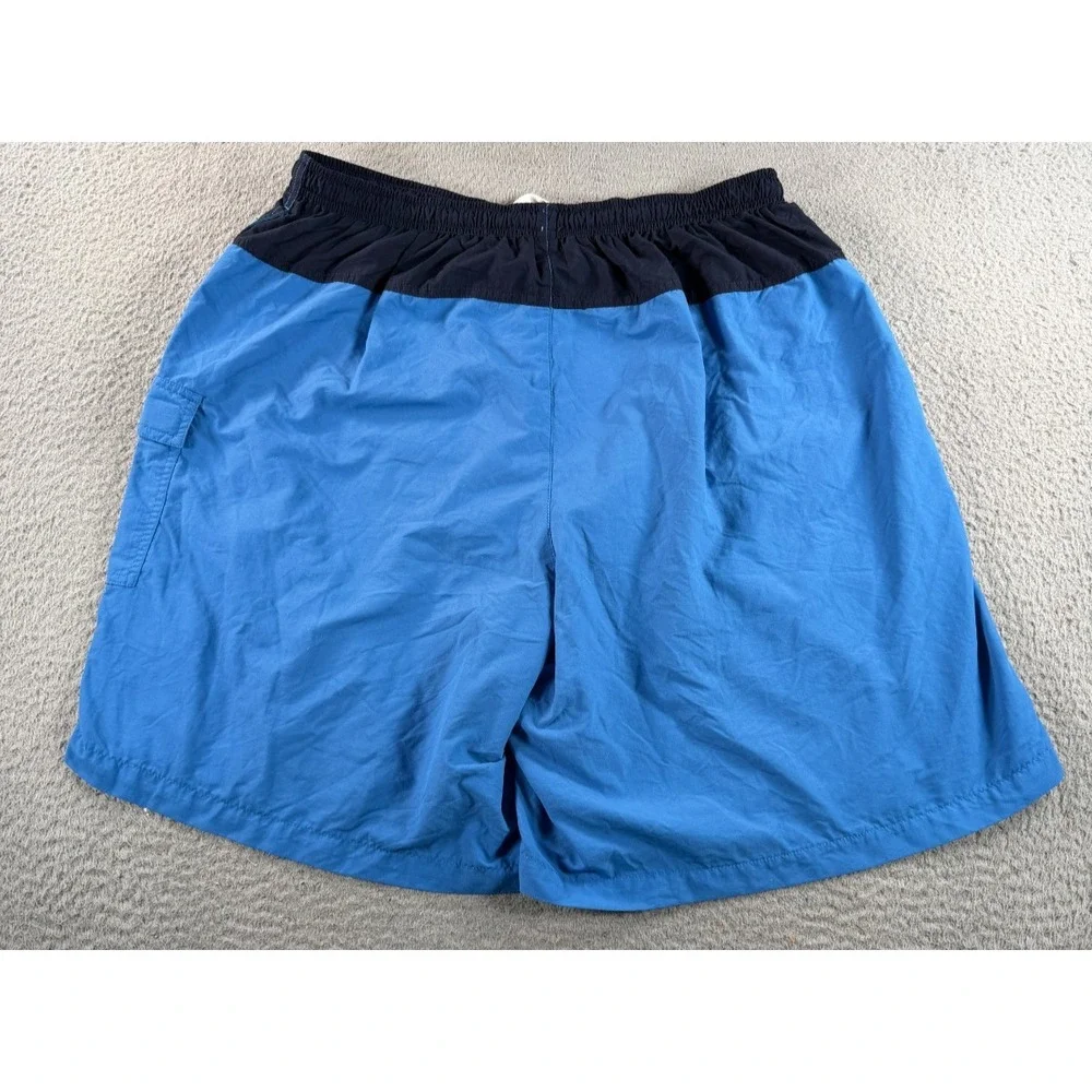 Vintage Nike Swim Trunks Mens 2XL Blue Nylon Lined Y2K 90s Board Shorts